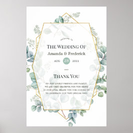 Eukalyptus Geometric Wedric Poster