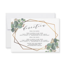 Eukalyptus-geometrische Rahmen-Hochzeitdetails