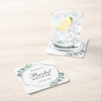 Eukalyptus Geometrisches Silver Foil Brautparty