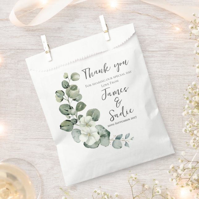 Eukalyptus Geschenktütchen (Ausgeschnitten)