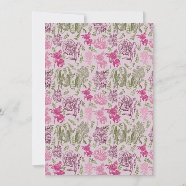 Eukalyptus-Girl-Babydusche Einladung (Rückseite)