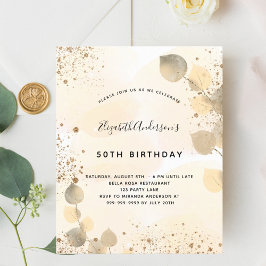 Eukalyptus Glitzer Goldfall zum Geburtstag