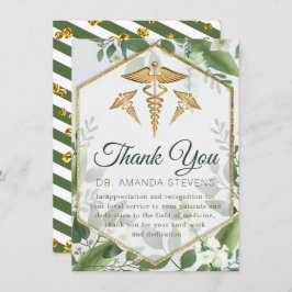 Eukalyptus Glitzer Greenery Doctor Dankeschön-Kart Dankeskarte