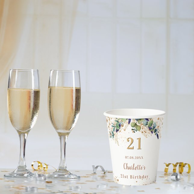 Eukalyptus-Glitzer Pappbecher (Von Creator hochgeladen)