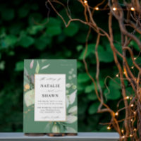 Eukalyptus Glow Gold Greenery Wedding Olive Green