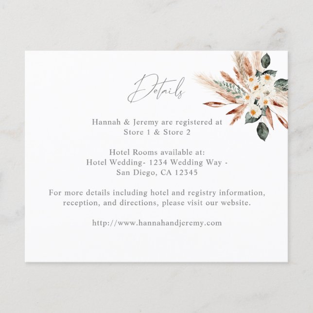 Eukalyptus Glow Gold Wedding Flyer (Vorne)