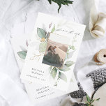 Eukalyptus Glow Vertikales Foto Save the Date<br><div class="desc">Holen Sie sich Ihre Gäste begeistert und bereit,  Ihre Hochzeit oder Ihr Party mit Ihrer Eukalyptus Glow Vertical Foto Save the Date Card zu feiern.</div>