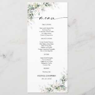 Eukalyptus Gold Baby Showmenü Menükarte