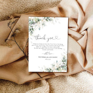Eukalyptus Gold Floral Wedding Vielen Dank Karten