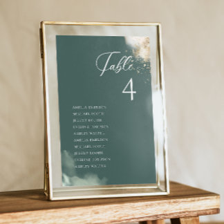 Eukalyptus Gold Foil Table Cards Einladung