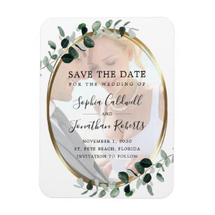 Eukalyptus Gold Foto Hochzeit Sichern Sie das Datu Magnet