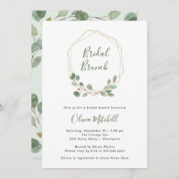 Eukalyptus Gold Geometric Bridal Brunch