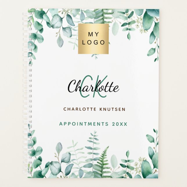 Eukalyptus green business logo 2026 planer (Vorderseite)