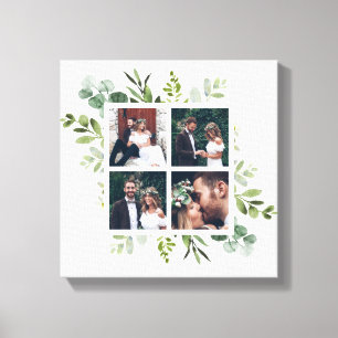 Eukalyptus Green Foliage Wedding Foto Square Leinwanddruck
