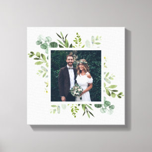 Eukalyptus Green Foliage Wedding Foto Square Leinwanddruck