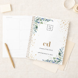 Eukalyptus green gold business logo 2025 planer