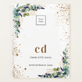 Eukalyptus green gold business logo 2025 planer