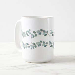 Eukalyptus Green Pattern Kaffeetasse