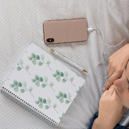 Eukalyptus Green Pattern Notizbuch