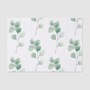 Eukalyptus Green Pattern Seidenpapier