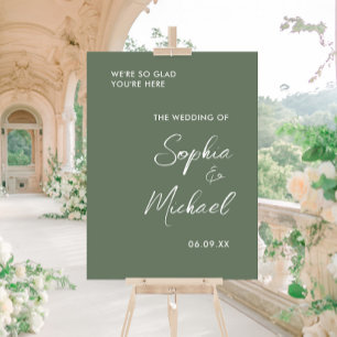 Eukalyptus Green Wedding Welcome Acrylschild