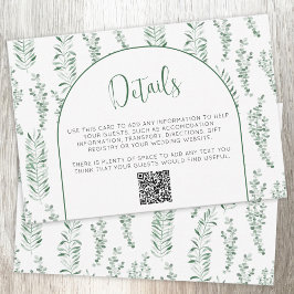 Eukalyptus Greenerding Wedding Details QR Code Kar RSVP Karte
