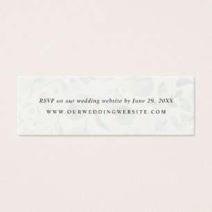 Eukalyptus Greenerding Wedding Website RSVP Card