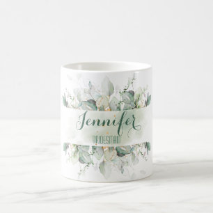Eukalyptus Greenerenery Blätter Custom Bridesmaid  Kaffeetasse