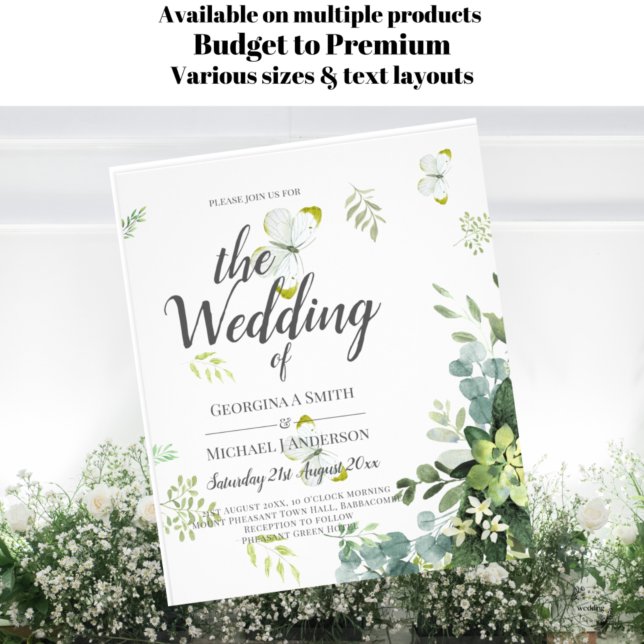 Eukalyptus Greenerenery Blätter Emerald Wedding Flyer (Von Creator hochgeladen)