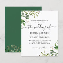 Eukalyptus Greenerenery Blätter Wedding Invites
