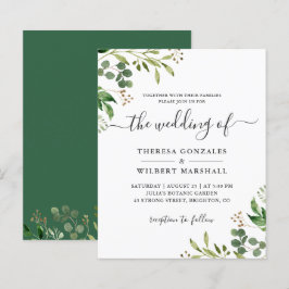 Eukalyptus Greenerenery Blätter Wedding Invites