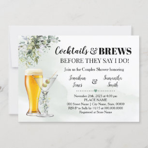 Eukalyptus Greenerenery Cocktails & Brews Dusche I Einladung