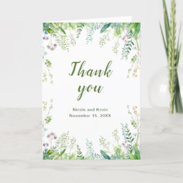 Eukalyptus Greenerity Blätter Wedding Dankeskarte