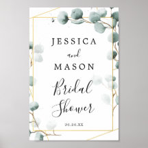 Eukalyptus Greenerity Brautparty Begrüßungszeichen