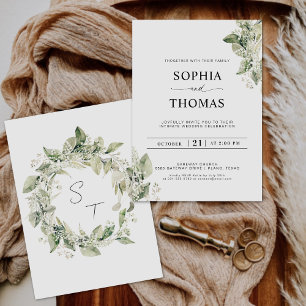 Eukalyptus Greenerity Gipskraut Wedding Einladung