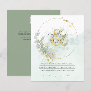 Eukalyptus Greenerity Gold Wedding QR CODE IN
