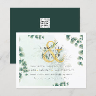 Eukalyptus Greenerity Gold Wedding QR CODE IN