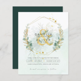 Eukalyptus Greenerity Gold Wedding QR CODE IN