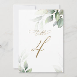 Eukalyptus Greenerity Table 4 Wedding Tischnummer