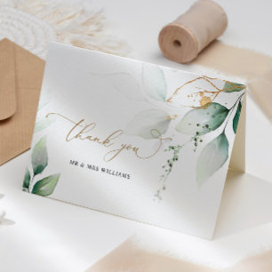 Eukalyptus Greenerity Wedding Dankeschön Karte