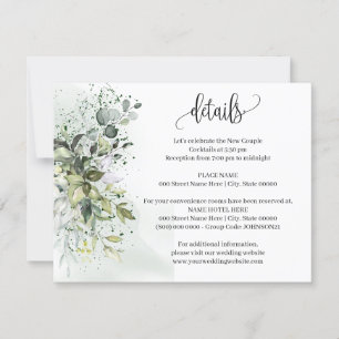 Eukalyptus Greenerity Wedding Details Beilage Kart Einladung