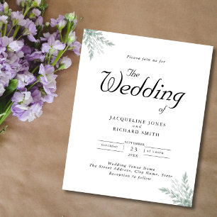 Eukalyptus Greenerity Wedding Einladung Flye Flyer