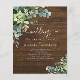 Eukalyptus Greenerity Wedding Flyer