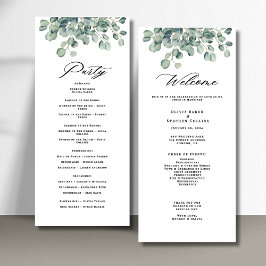 Eukalyptus Greenerity Wedding Program