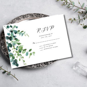 Eukalyptus Greenerity Wedding Response Card RSVP Karte