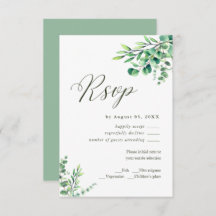 Eukalyptus Greenerity Wedding RSVP