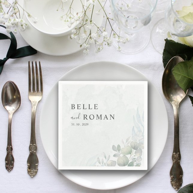 Eukalyptus Greenerity Wedding Serviette (Von Creator hochgeladen)