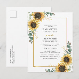 Eukalyptus Greenery Blumenblume Hochzeit Einladungspostkarte