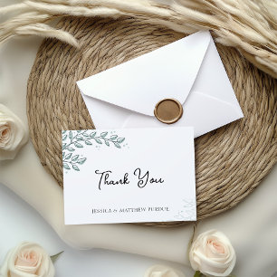 Eukalyptus Greenery Boho Dankeschön-Karte Dankeskarte