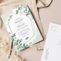 Eukalyptus Greenery Botanical Geometric Wedding